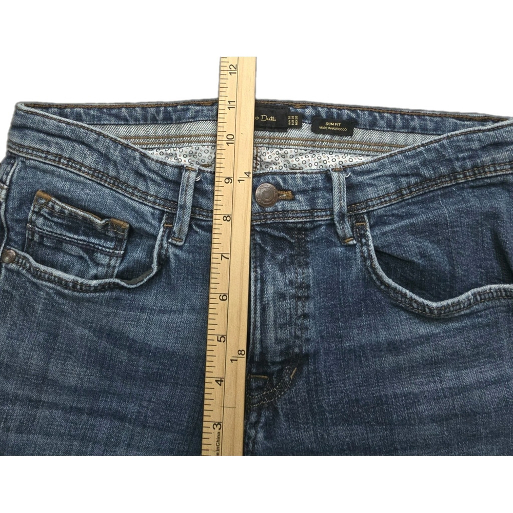 Massimo Dutti Selvedge Slim Jeans Men’s 30 Blue Premium Denim 28 Inseam - Picture 6 of 13